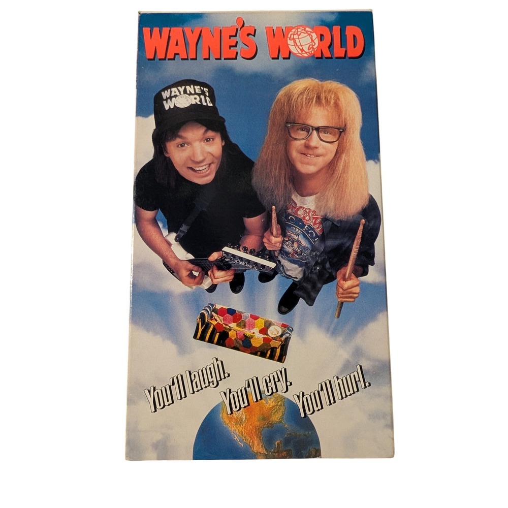 Waynes World VHS 1992 Movie Mike Myers Dana Carvey Paramount Pictures Nostalgia